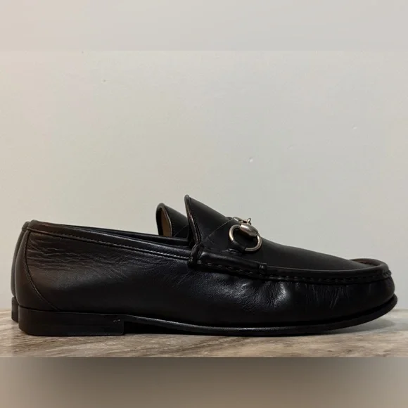 GUCCI 1953 Horsebit Leather Loafer Black 7 / 7.5 US $1100 Jordaan Brixton